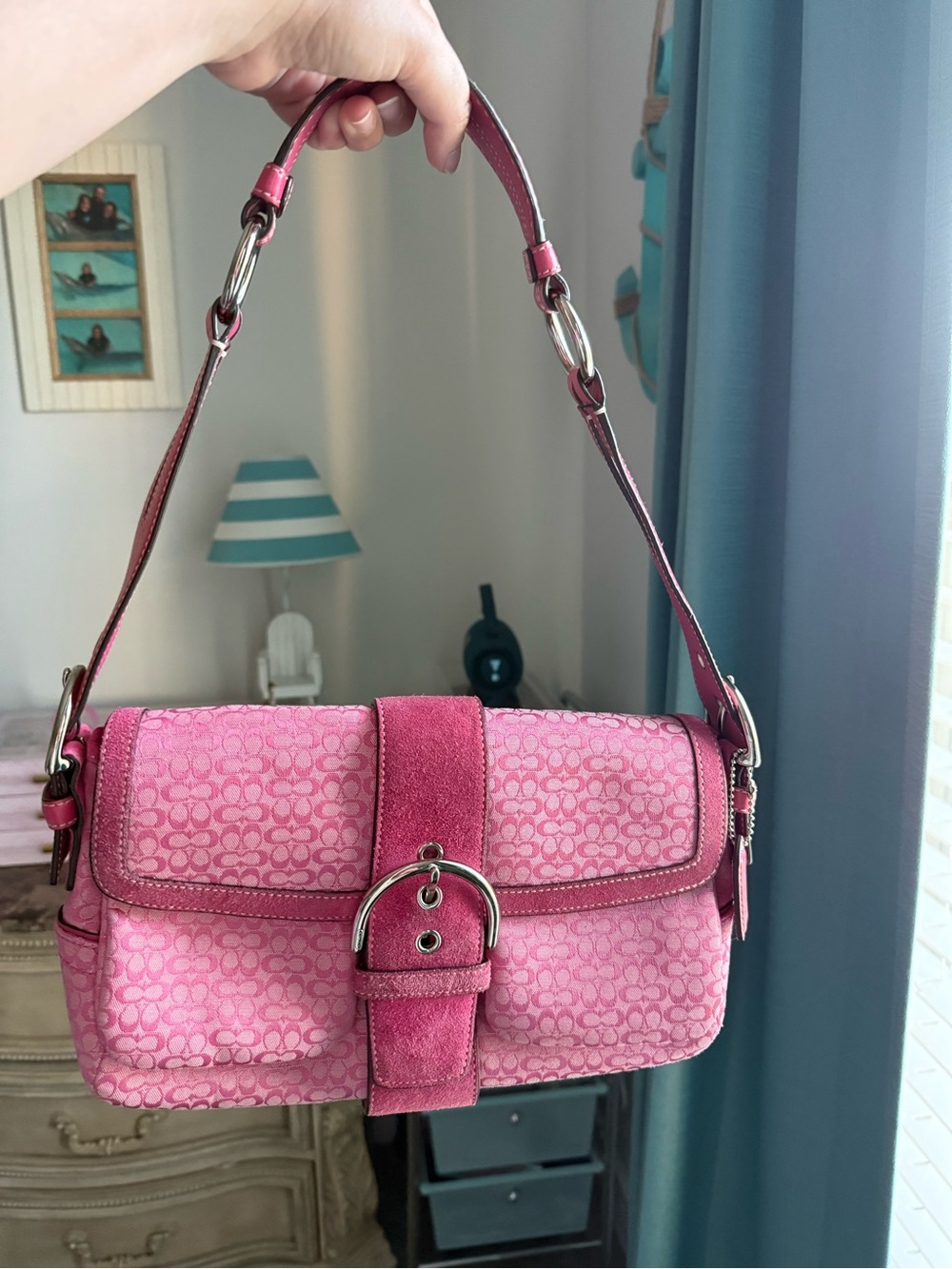 Coach Pink Double Pocket soho